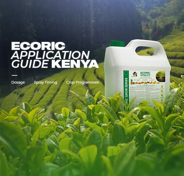 EcoRic Application Guide Kenya: Dosage, Spray Timing & Crop Programmes