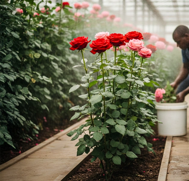 Premium Quality, Lower Costs: Strengthening Export Roses with EcoRic Immune Activation